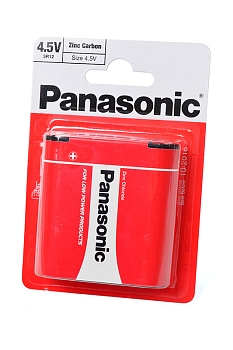 Батарейка (элемент питания) Panasonic Zinc Carbon 3R12RZ/1BP 3R12 BL1, 1 штука