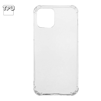 Силиконовый чехол "LP" для Apple iPhone 12, 12 Pro ударопрочный TPU Armor Case, прозрачный (европакет)